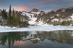 Subalpine Prints: Eagle Cap seen from Mirror Lake, Eagle Cap Wilderness Wallowa Mountains, Oregon