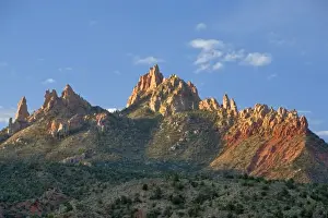 The Eagle Crage catch mornings first light in Rockville Utah just outside of Zion