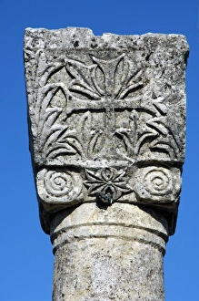 Early Christian art. Byllis ruins. Remains of the Cathedral. 4th-5th centuries A Early Christian art. Byllis ruins. Remains of the Cathedral. 4th-5th centuries A
