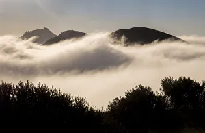 Morro Bay Prints: Early light and clouds, from Black Rock in Morro Bay, California