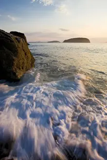 Frenchman Bay Prints: Early morning surf in Frenchman Bay as seen from Dorr Point in Maines Acadia