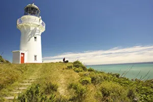 Water Feature Prints: East Cape Lighthouse, Eastland, New Zealand