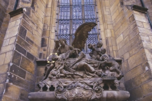 Eastern Europe, Czech Republic, Prague, St Vituss Cathedral exterior, located