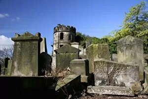 Edinburgh, Scotland. The new Calton Cemetary. Much of this cemetary was moved