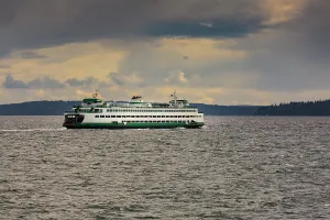 Danita Delimont New Images May 2025 Prints: Edmonds to Kingston Ferry, Puget Sound, Seattle, Washington State, USA