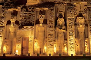 Egypt, Abu Simbel, The temple of Hathor and Nefertari, also known as the Smaller Temple