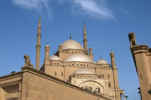 Ottoman Prints: Egypt, Cairo, Citadel, Muhammad Ali Mosque also called the Alabaster Mosque in Cairo
