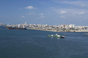 Images Dated 9th May 2009: Egypt, Mediterranean Sea, Port Said. City views of Port Said from the Suez Canal