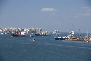 Images Dated 9th May 2009: Egypt, Mediterranean Sea, Port Said. City views of Port Said