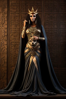 AI Generated Image Prints: Egyptian queen in exotic garb. ©Jim Zuckerman / Jaynes Gallery / DanitaDelimont