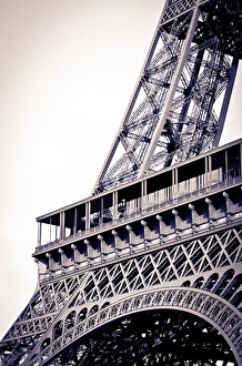 Images Dated 24th April 2011: Detail of the Eiffel Tower, Paris, France