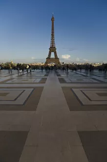 Eiffel Tower viewed from Trocadero, Paris, France