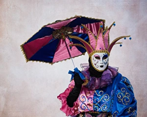 Images Dated 22nd October 2015: Elaborate costume for Carnival Venice Italy