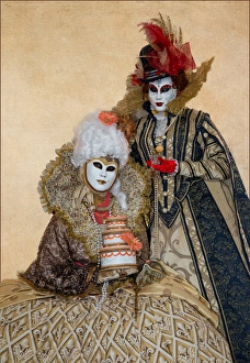 Images Dated 22nd October 2015: Elaborate costume for Carnival Venice Italy