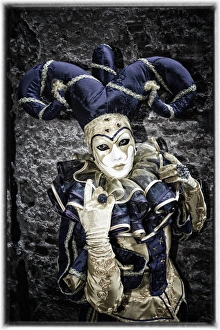 Images Dated 23rd February 2014: Elaborate costume for Carnival Venice Italy