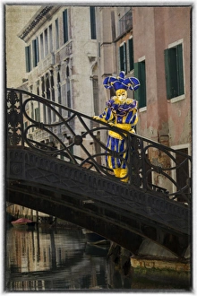 Images Dated 23rd February 2014: Elaborate costume for Carnival Venice Italy