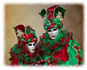 Images Dated 22nd October 2015: Elaborate costume for Carnival Venice Italy