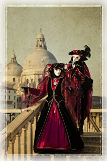 Images Dated 25th February 2014: Elaborate costume for Carnival Venice Italy