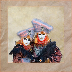 Images Dated 22nd October 2015: Elaborate costume for Carnival Venice Italy
