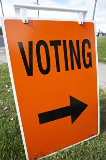 South Is Prints: Election Sign, Dunedin, South Island, New Zealand