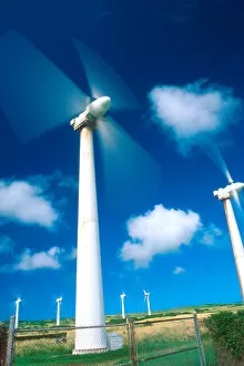 Electric wind generators in Hawaii. power, generate, generating, windmills