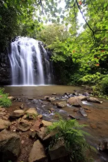 Queensland Prints: Ellinjaa Falls is one of three scenic waterfalls on the 15km Waterfall Circuit just