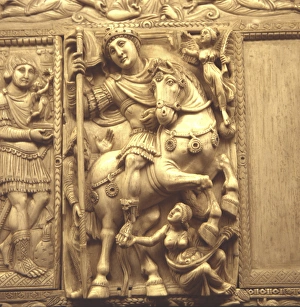Images Dated 4th November 2003: Emperor Justinian ivory. 6th century. Byzantine Period. TURKEY