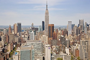 Populous Prints: Empire State Building & skyline, Mid-town Manhattan, New York, USA