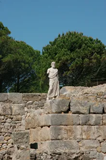 Images Dated 29th April 2006: Emporium. 570 BC. Asclepius, god of medicin. Neapolis. Girona province. Catalonia. Spain