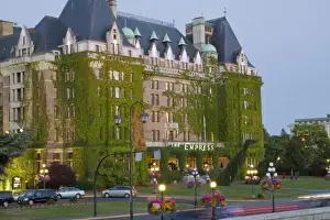 Tea House Prints: The Empress Hotel at the inner harbour in Victoria British Columbia
