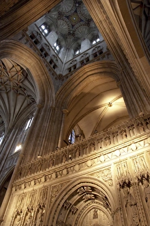 Images Dated 7th July 2009: England, Kent, Canterbury. Canterbury Cathedral. Bell Harry Tower, c. 1498, built