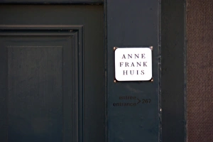 Popular Prints: The enterance to the Anne Frank Huis (House)