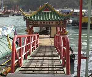 Images Dated 15th March 2009: entrance to ferry pier for Jumbo Floating Restaurant