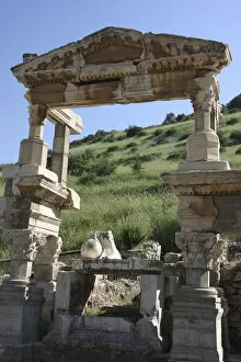 Turkey Collection: Ephesus, Turkey. Top of the Fountain of Trajan, Ephesus
