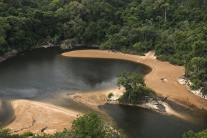 Guyana Prints: Essequibo River, Iwokrama, Rupununi, GUYANA. Longest river in Guyana