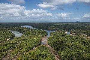 Rupununi Prints: Essequibo River, Iwokrama, Rupununi, GUYANA. Longest river in Guyana