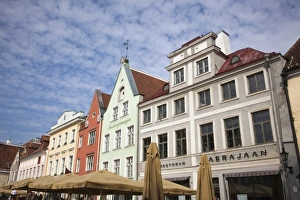 Images Dated 11th May 2010: Estonia, Tallinn, buildings on Raekoja Plats, Town Hall Square