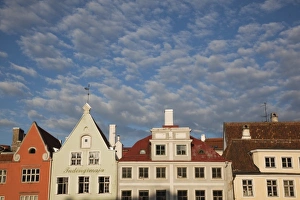 Images Dated 11th May 2010: Estonia, Tallinn, buildings on Raekoja Plats, Town Hall Square