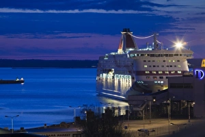 Baltic Prints: Estonia, Tallinn, Passenger Port, international ferry, dawn