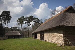 Baltic State Prints: Estonia, Tallinn, Rocca Al Mare village, Estonian Open Air Museum, old farmhouse