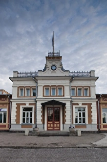 Images Dated 8th June 2010: Estonia, Western Estonia, Haapsalu, train station and Railway Museum