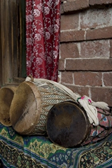 Musical Prints: Ethiopia: Lalibela, Blue Nile River Basin, St. Neakutoleab Monastery, fabric-covered