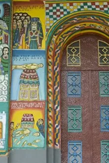 Ethiopia: Tigray Region, Axum, Christ Church, exterior (built and painted in 1960's