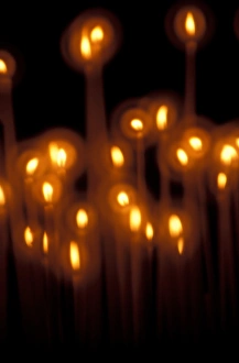 Alsace Prints: EU, France, Alsace, Metz. Christmas candles