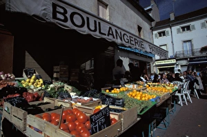 Sell Prints: EU, France, Dijon. Outdoor market