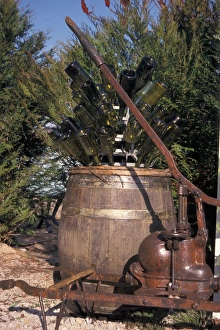 Bottle Prints: EU, France, Jura. Wine press at winery