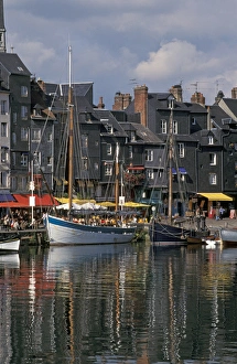 EU, France, Normandy, Honfeur. Old Port