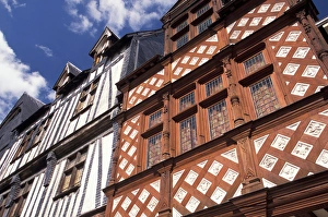 Images Dated 13th June 2011: EU, France, Normandy, Seine, Rouen, Maritime. Half timbered buildings, Old Rouen