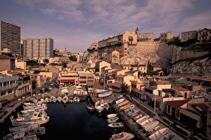 Images Dated 31st May 2005: EU, France, Provence, Bouches-du-Rhone, Marseille. Vallon des Auffes, small fishing port