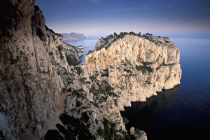 Natural Phenomena Prints: EU, France, Provence, French Riviera Coast, Mediterranian Sea